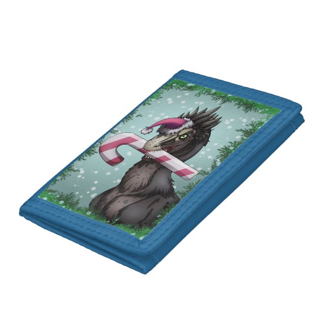 Merry Christmas Dinosaur Trifold Wallet (Bottom)