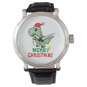 merry christmas dinosaur watch