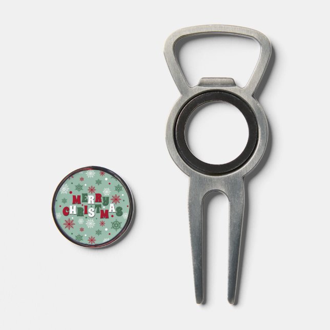 Merry Christmas Divot Tool (Front (Open))