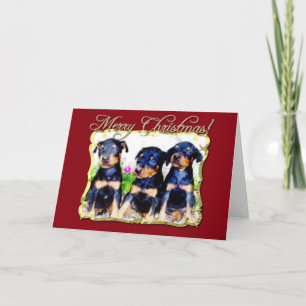 Merry Christmas Doberman Pinscher card
