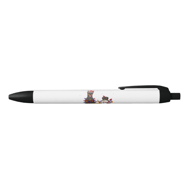 Merry Christmas Doberman Snowman Xmas Party Pen (Top)