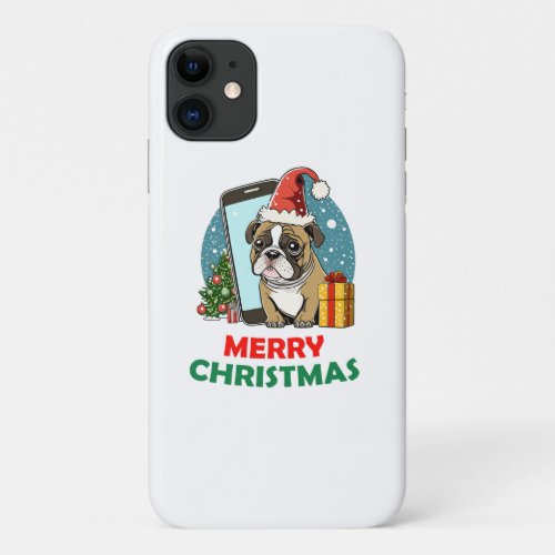 Merry Christmas Dog iPhone 11 Case