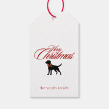 Merry Christmas Dog Classic Gift Tag