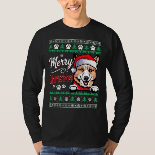 Merry Christmas Dog Corgi Ugly Christmas Sweater