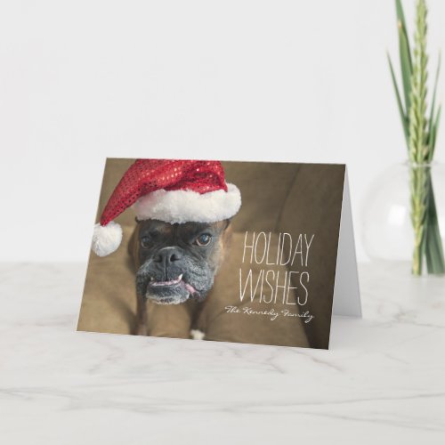 Merry Christmas Dog Holiday Card