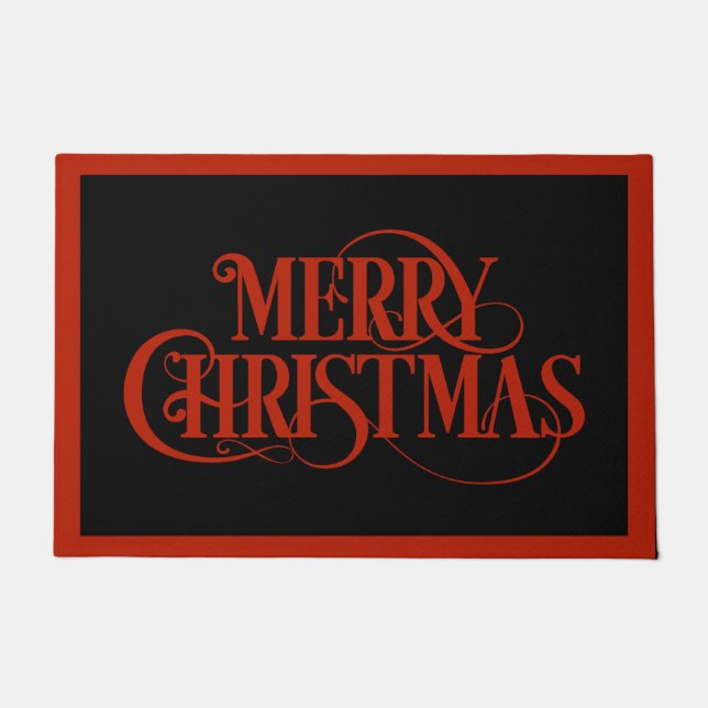 Merry Christmas Door Mat (Front)