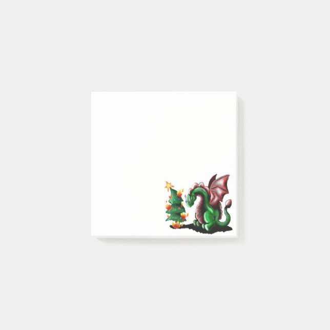 Merry Christmas Dragon Post-it Notes (Front)