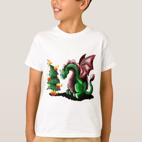 Merry Christmas Dragon T_Shirt