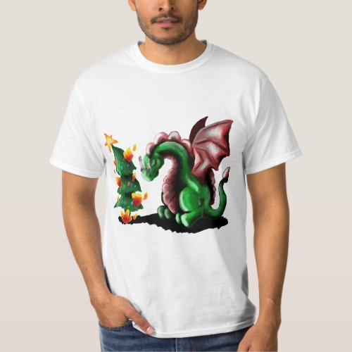 Merry Christmas Dragon T_Shirt