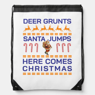 Merry Christmas Drawstring Bag