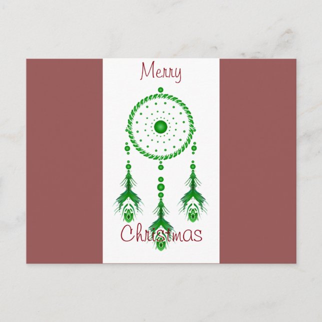 Merry Christmas Dreamcatcher Postcard (Front)
