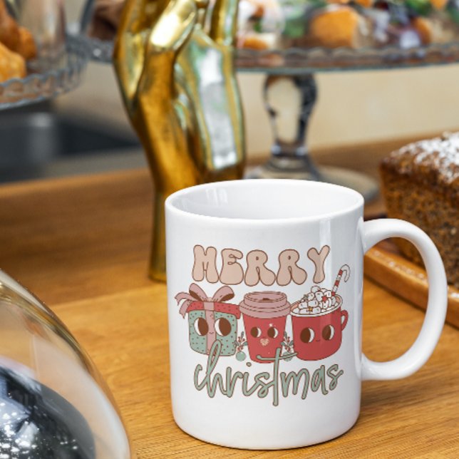 Merry Christmas Drinking Coffee Mug (Creator Uploaded)