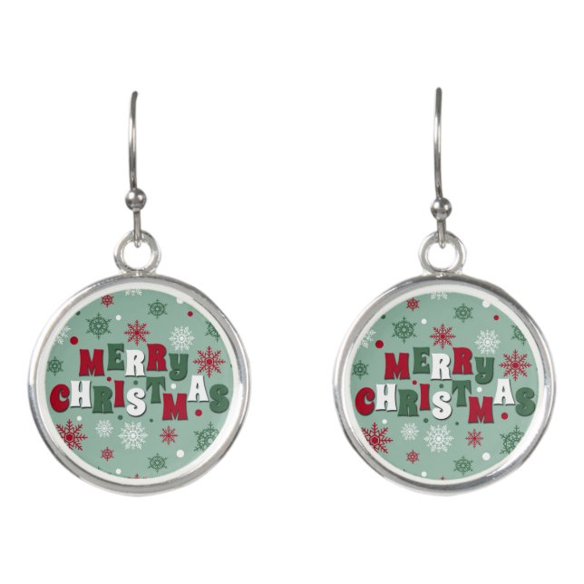 Merry Christmas Earrings (Front)