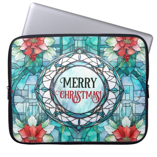 Merry Christmas Editable Slogan Laptop Sleeve