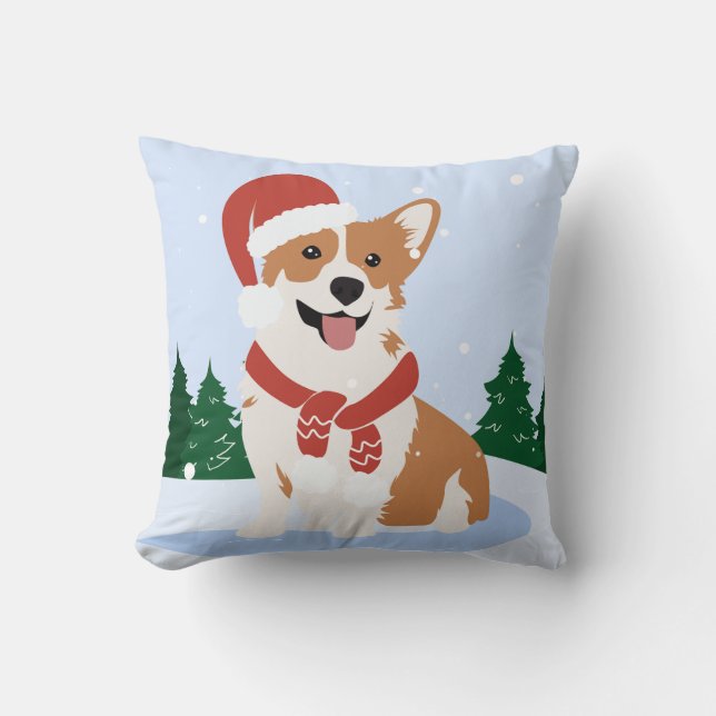Merry Christmas - Elegant and Festive Design Throw Pillow (Front)