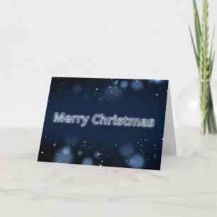 Merry Christmas elegant Christmas sparkles Card