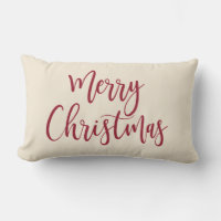 Merry Christmas Elegant Modern Script Red