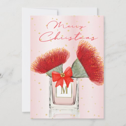 Merry Christmas Elegant Red Floral Perfume 