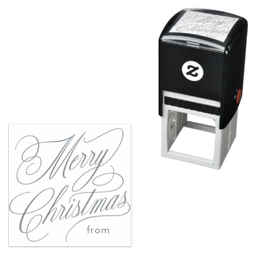 Merry Christmas elegant script classic gift Self-inking Stamp