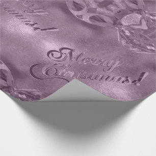 Merry Christmas Elegant Script Luxurious Pink Wrapping Paper
