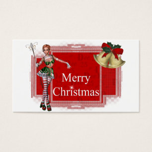 Merry Christmas Elf Design 2 - Holiday Gift Tags