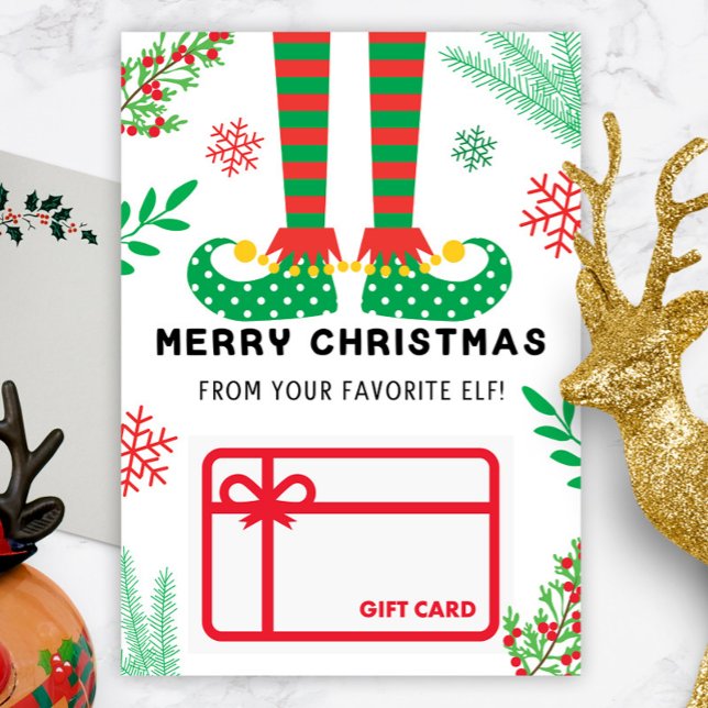 Merry Christmas Elf Gift Card Holder (Creator Uploaded)