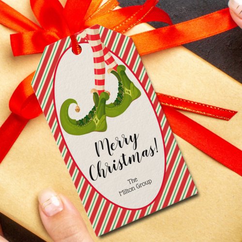 Merry Christmas Elf  Gift Tags