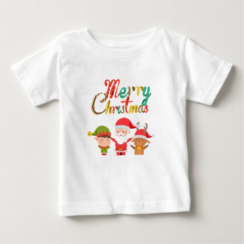 Merry Christmas Elfs Baby T_Shirt