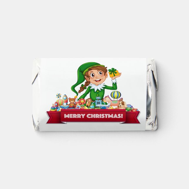 Merry Christmas Elves  Hershey's Miniatures (Front)
