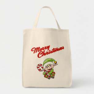 Merry Christmas Elves Tote Bag