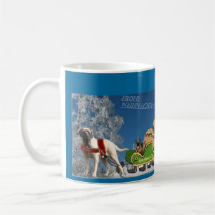 Merry Christmas English Mastiff and French Bulldog Coffee Mug