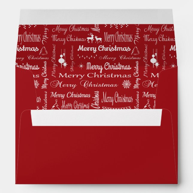 Merry Christmas Envelope (Back (Bottom))