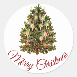 MERRY CHRISTMAS ENVELOPE SEAL STICKER