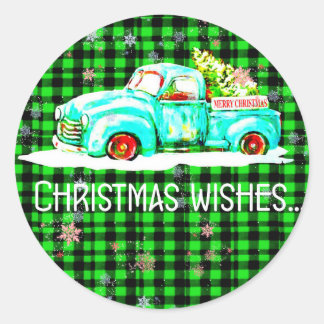 Merry Christmas Envelope Seals Sticker