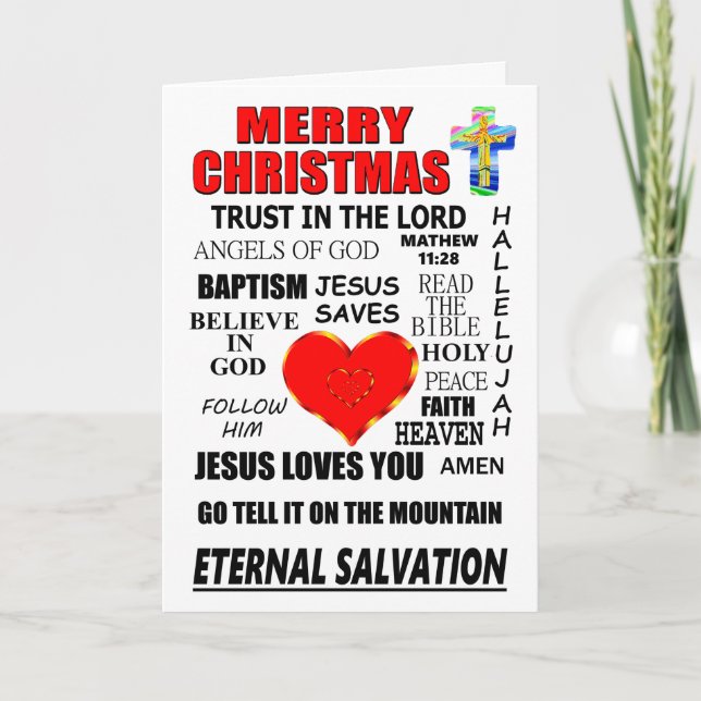 Merry Christmas Eternal Salvation Card (Front)