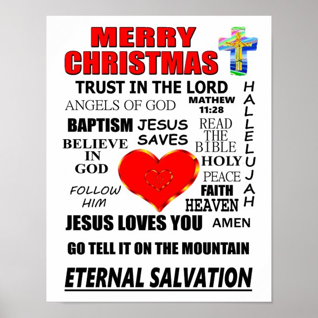 Merry Christmas Eternal Salvation Poster (Front)