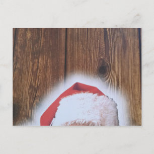 Merry Christmas Eve, Hat of Santa Holiday Postcard