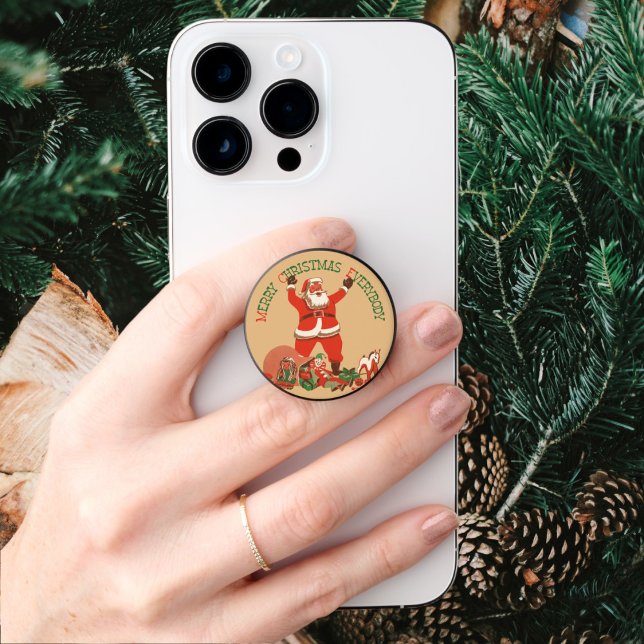 Merry Christmas Everybody! Vintage Santa Claus PopSocket (Creator Uploaded)