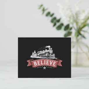 Merry Christmas Express North Pole Xmas Santa Holiday Postcard