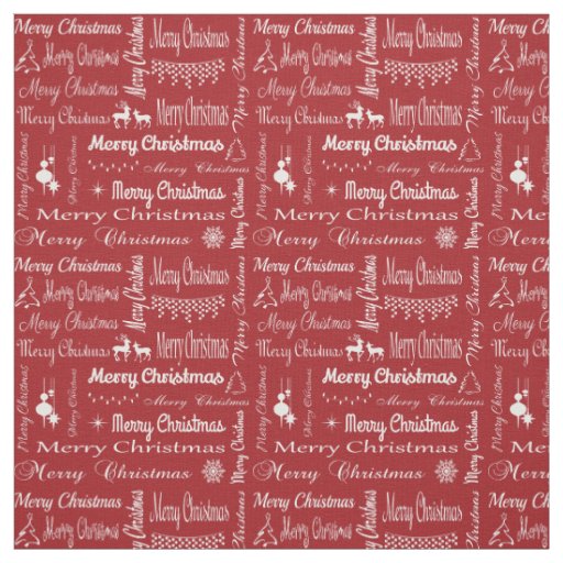 Merry Christmas Fabric