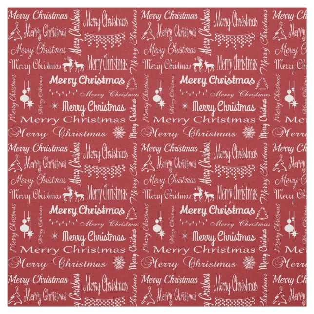 Merry Christmas Fabric (Swatch)