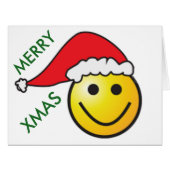 "MERRY CHRISTMAS FACE SANTA (Front Horizontal)