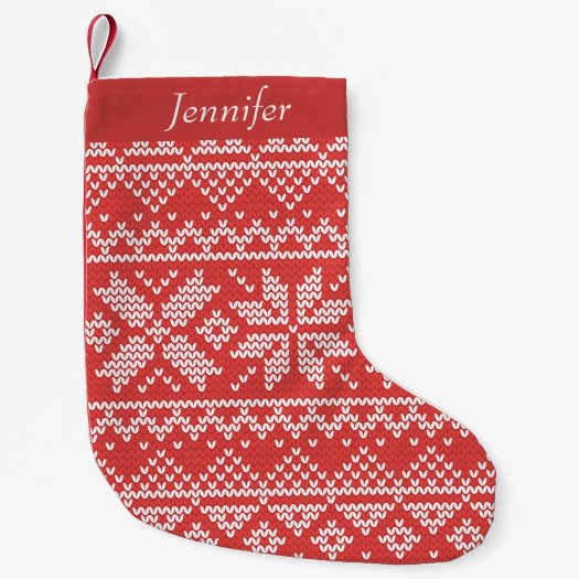 Merry Christmas Fair Isle Red & White