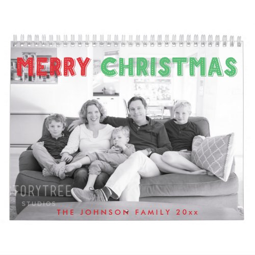 Merry Christmas Family Calendar