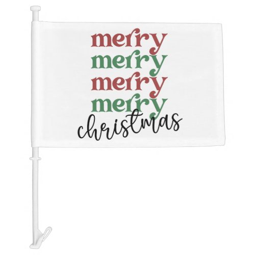 Merry Christmas Family Christmas Celebration Gifts Car Flag