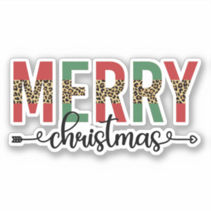 Merry Christmas Family Christmas Celebration Gifts Sticker