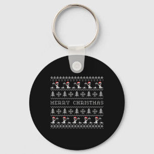 Merry Christmas Family Matching Bulldog Merry Chri Keychain