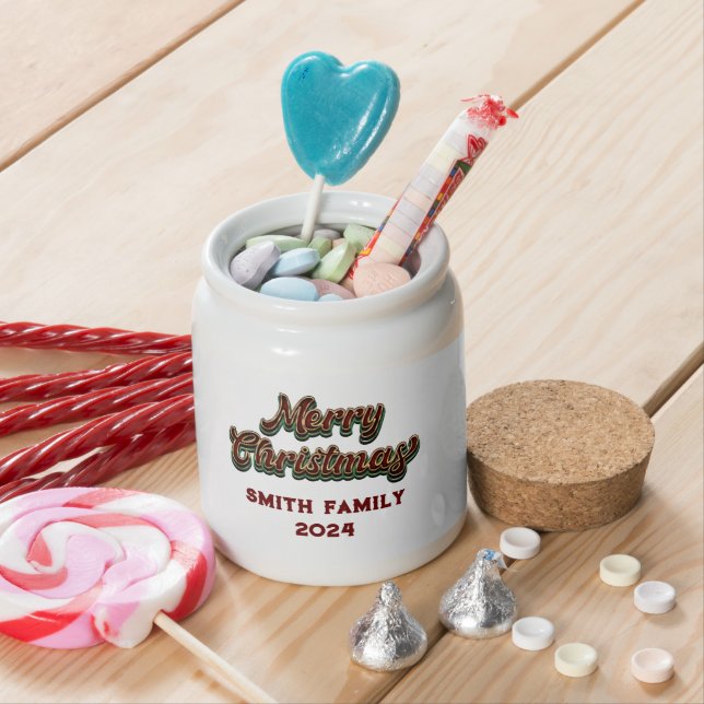 Merry Christmas - Family Matching Candy Jar (In Situ)