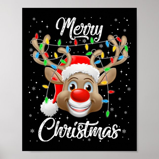 Merry Christmas Family Matching Men Women Boys Gir Poster (Front)