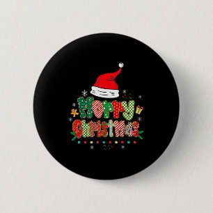 Merry Christmas Family Matching Outfit Xmas Squad Button